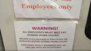 Boss Bans Employees From Eating During Work Hours
