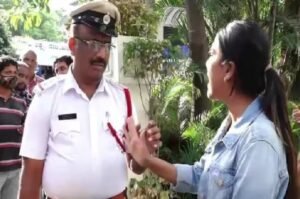MLA Daughter Misbehave With Traffic Police
