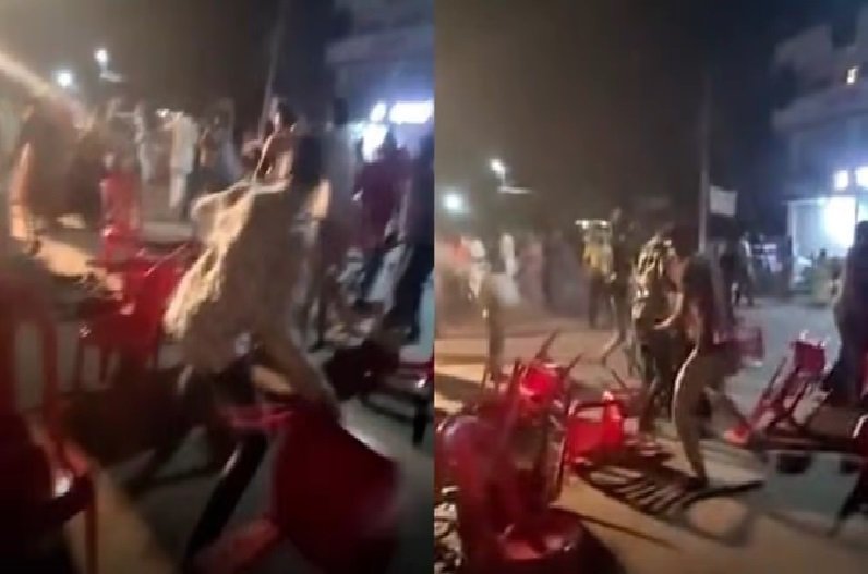 procession beaten by gharaati: