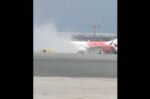 flight evacuated after smoke