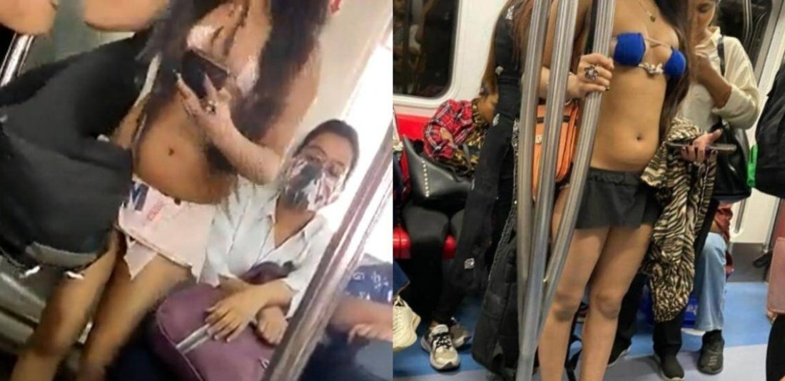 Viral Bikini Girl In Delhi Metro Identifed