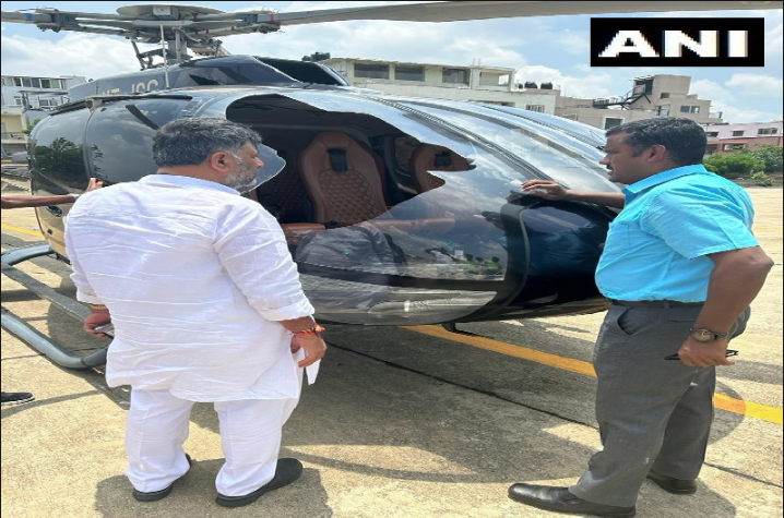 Karnataka Congress President's helicopter made an emergency landing