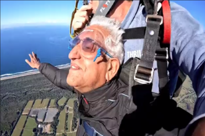 Chhattisgarh Minister Singhdev did skydiving in Australia